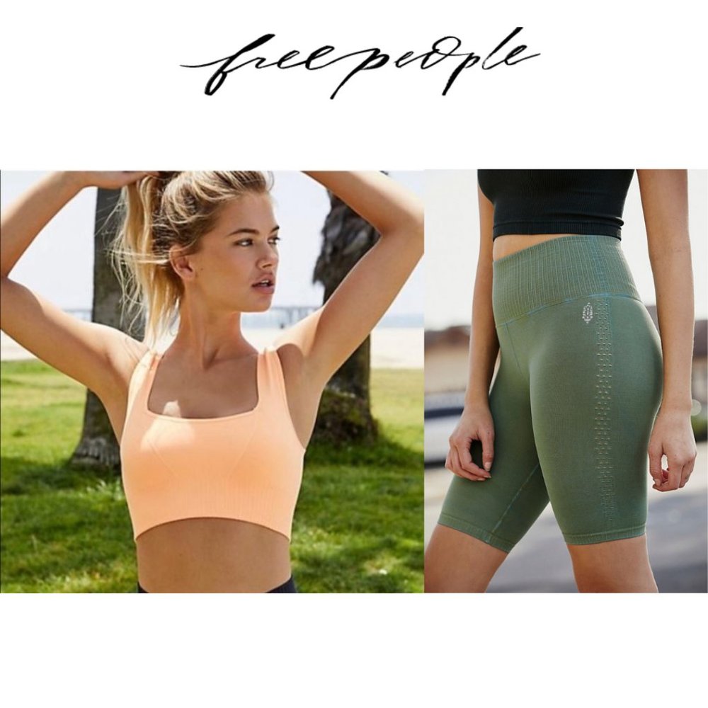 Free People Movement Good Karma Bike Shorts + Bra